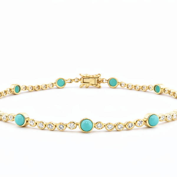 TURQUOISE HORIZON BRACELET — Bracelet | Eterna Jewels Austin TX