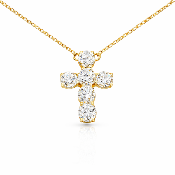 DIVINE LIGHT CROSS LG NECKLACE — Necklace | Eterna Jewels Austin TX