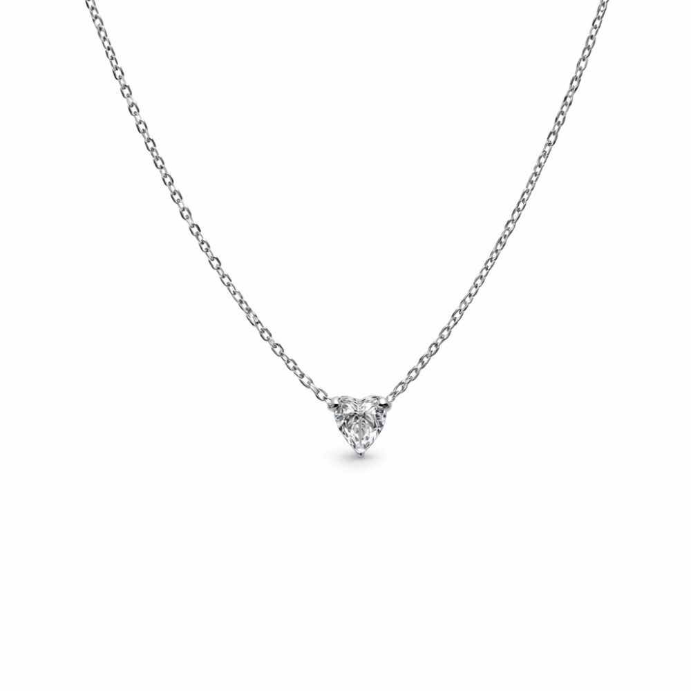 ETERNA HEART DIAMOND WG NECKLACE — Necklace | Eterna Jewels Austin TX