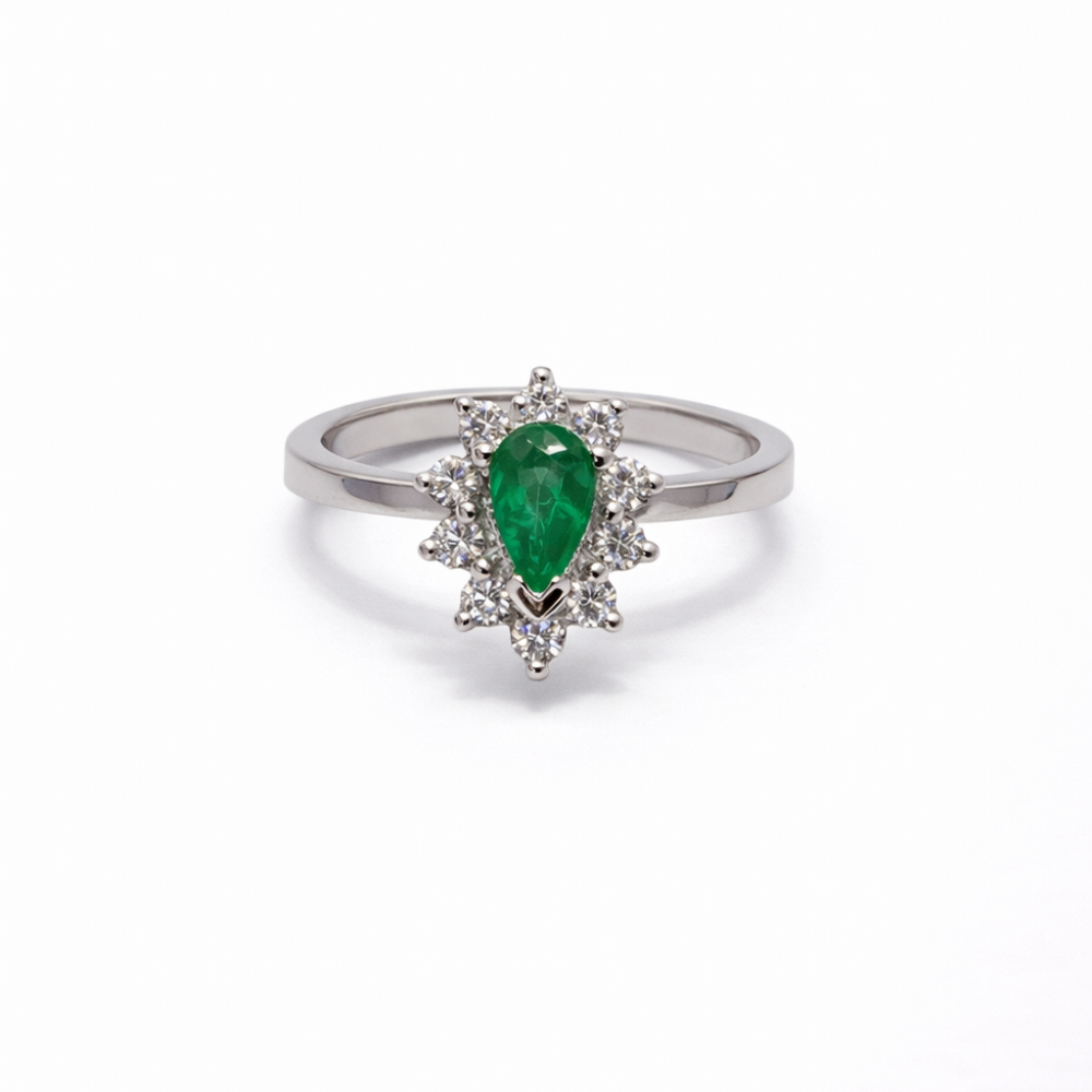 EMERALD STARBURST RING — Ring | Eterna Jewels Austin TX