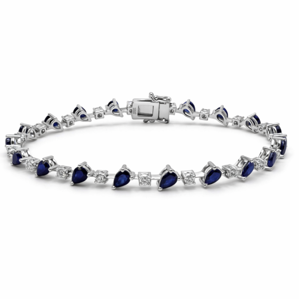 LUNAR SAPPHIRE LINE BRACELET — Bracelet | Eterna Jewels Austin TX