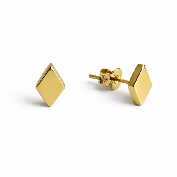 DIAMOND SHAPE STUD 10095 — Earrings | Eterna Jewels Austin TX