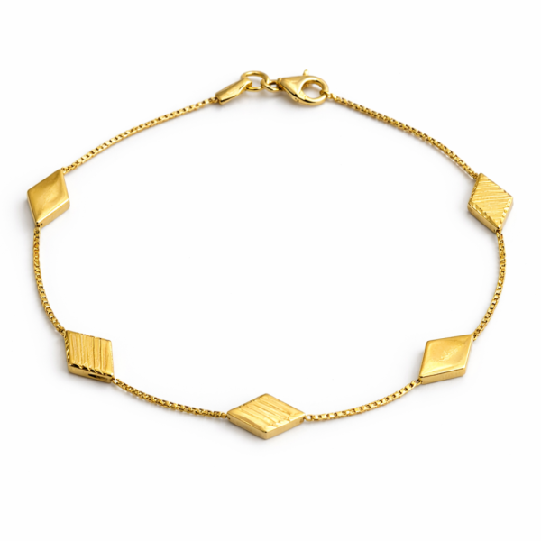 DIAMOND SHAPE BRACELET 10101 — Bracelet | Eterna Jewels Austin TX