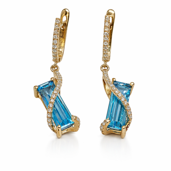 CELESTE TOPAZ DROP EARRINGS — Ring | Eterna Jewels Austin TX