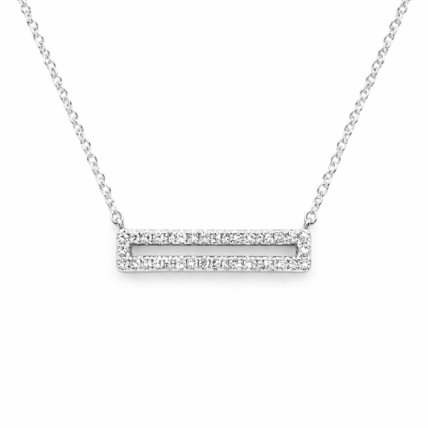 DIAMOND PAVÉ BAR NECKLACE — Necklace | Eterna Jewels Austin TX