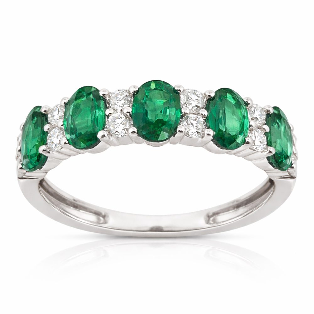 EMERALD ASTORIA BAND RING — Ring | Eterna Jewels Austin TX