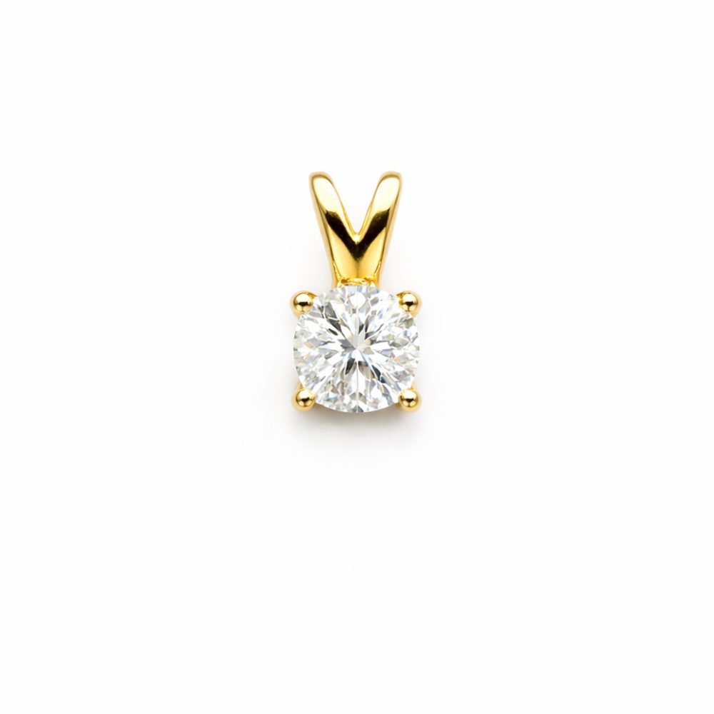 ROUND CUT CLASSIC PENDANT — Pendant | Eterna Jewels Austin TX
