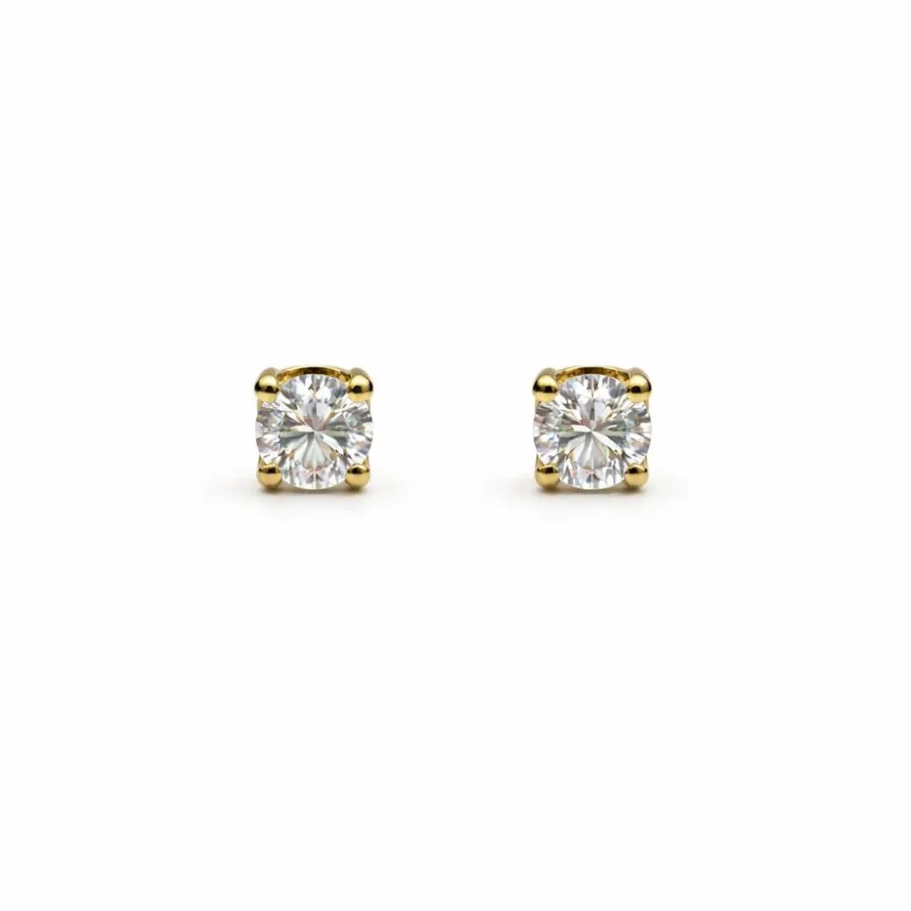 ROUND CUT SUPREME STUDS — Earrings | Eterna Jewels Austin TX