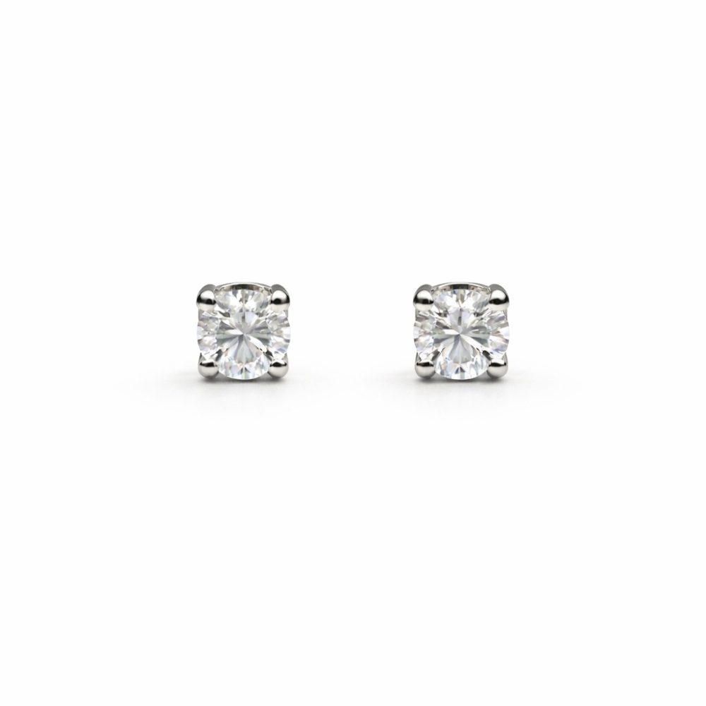 CLASSIC ROUND STUDS — Earrings | Eterna Jewels Austin TX