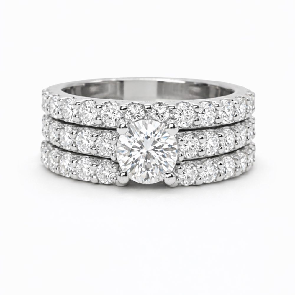 OVAL VOW TRIO RING SET — Ring | Eterna Jewels Austin TX