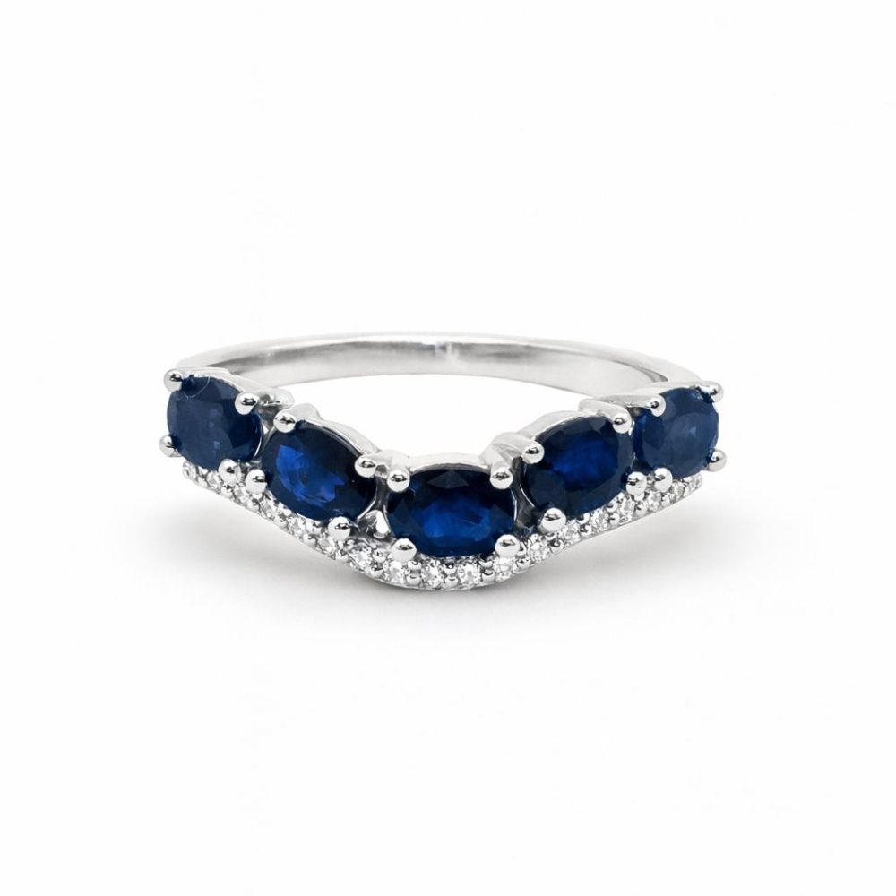 SAPPHIRE DAWN RING BAND — Ring | Eterna Jewels Austin TX