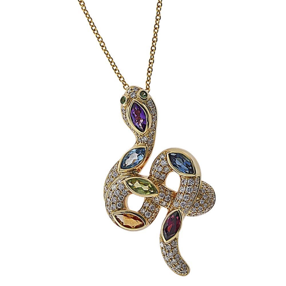 SERPENT MAGNIFIQUE NECKLACE — Necklace | Eterna Jewels Austin TX