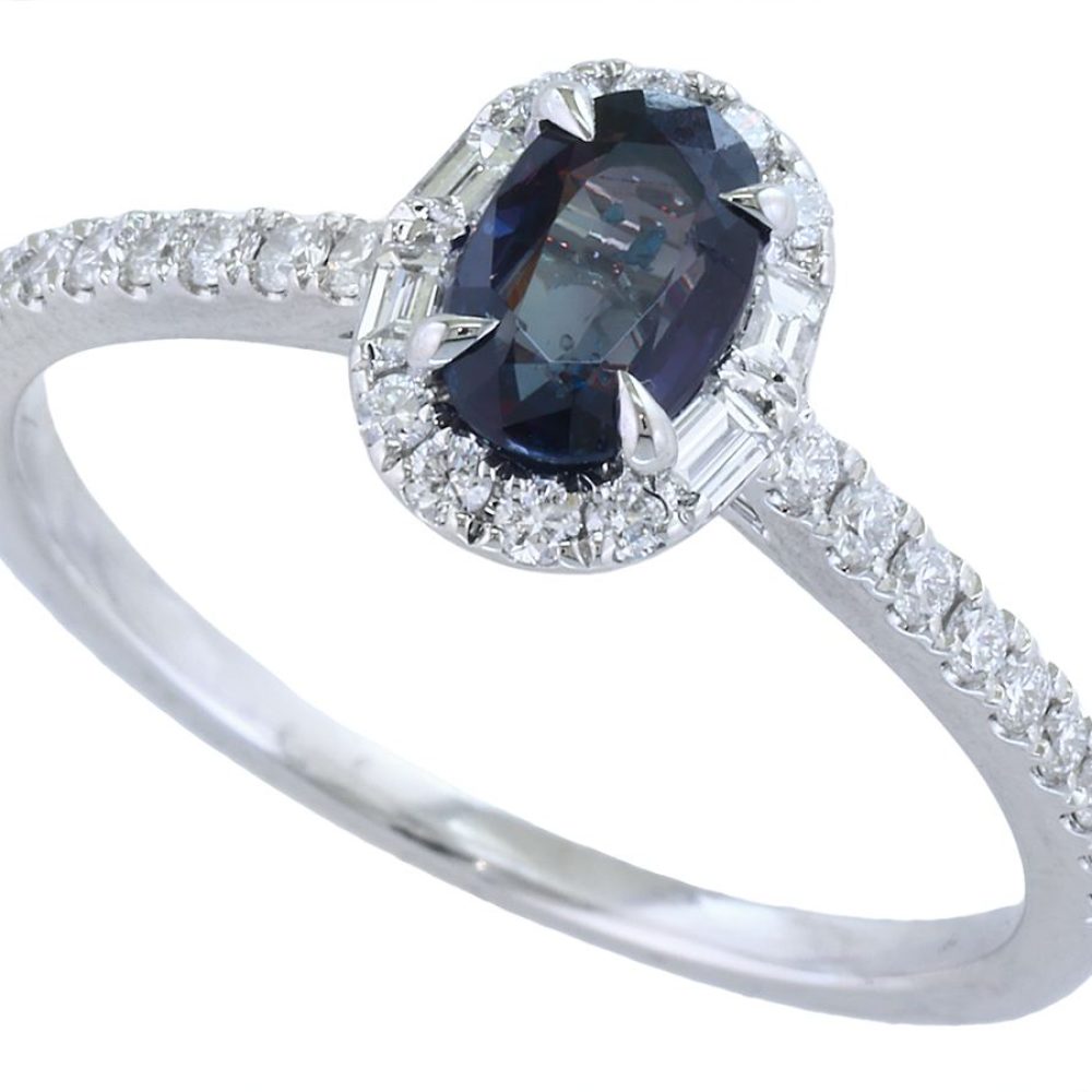 MYSTIC ALEXANDRITE BAGUETTE RING — Ring | Eterna Jewels Austin TX