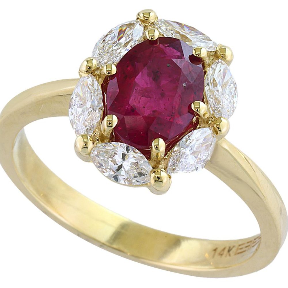 RUBY MARQUISE PETAL RING — Ring | Eterna Jewels Austin TX